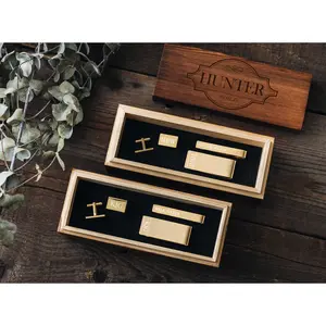Custom Engraved Cuff Links Money Clip Tie Clip