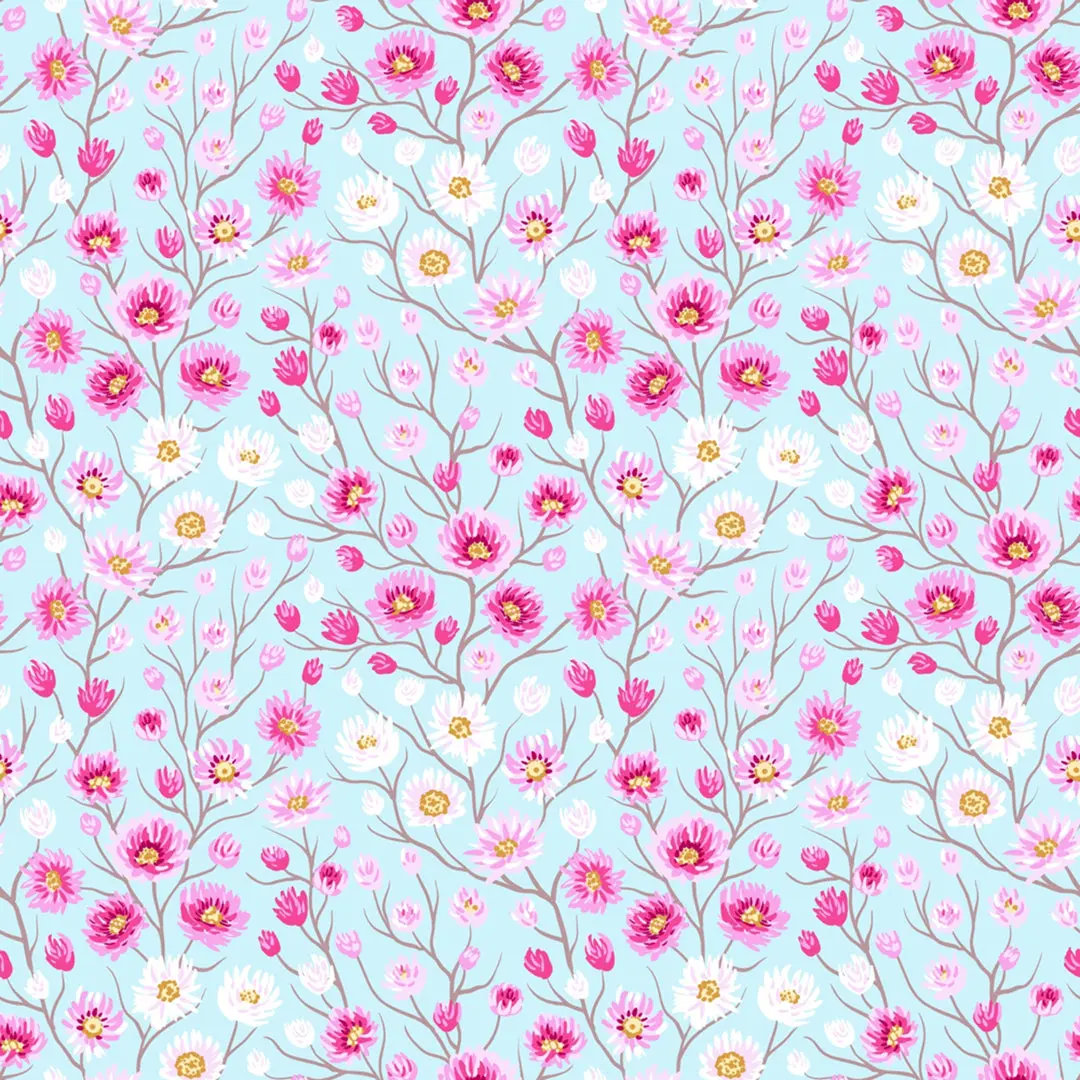 Primrose Floral – 100% Quilting Cotton Fabric by the Yard