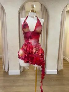 Gisselle Cheetah Mini Dress (Pink)
