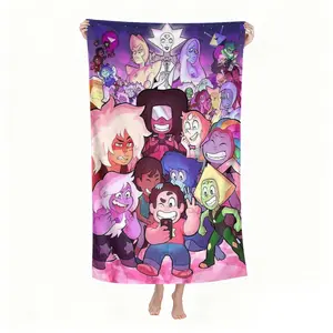 Steven Universe inspired beach towels, personalized beach towels, summer beach blankets, large pool towels, Design Beach Towel, suitable for seaside vacations, pool parties, sports fitness, sports events, travel, camping, yoga, bedding, etc