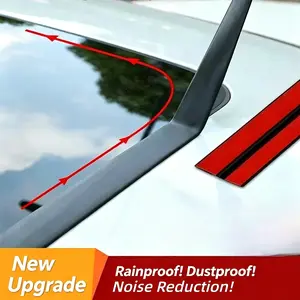 Self-Adhesive T-Type Rubber Seal Strip,Waterproof Car Windshield Sunroof Trim,Dustproof,Noise Reduction,Easy Installation,for Auto Glass and Roof