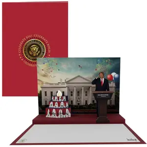 Trump Pop Up Birthday Card - Lights Up and Plays Sound - Presidential