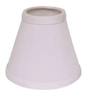 HomeRoots 470161 5 in. White Chandelier No Slub Lampshades - Set of 6