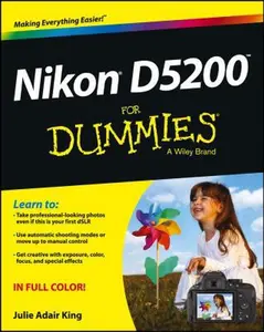 USED-Nikon D5200 For Dummies by Julie Adair King (Paperback)