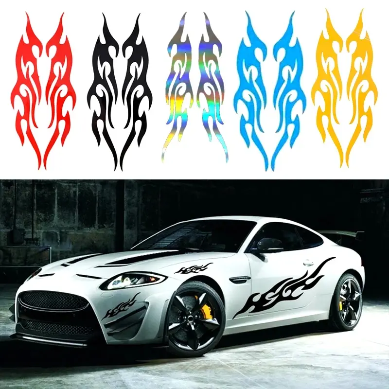 Car Stickers Modified Flame Sticker Auto Exterior Accessories Decals moto Body Decor Voiture Supplies 자동차 용품 베스트
