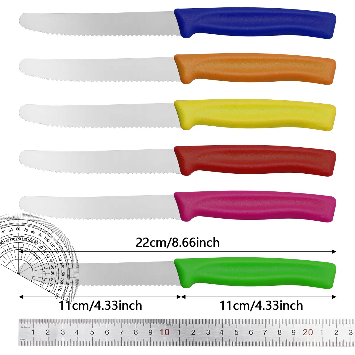 6PCS steak knife, steak knife set, knife set, knife set appliances, kitchen supplies, outdoor portable steak knife, camping supplies, multifunctional kitchen knife sets, gifts.