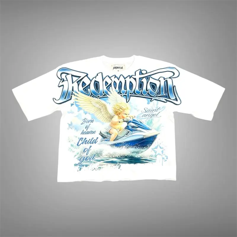 Pullover Oversize Saint Angel Heavy Cotton White