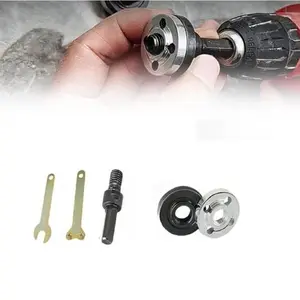Electric Drill Angle Grinder Connecting Rod Set, Multifunctional Adjustable Rotary Driver Cutter Shaft Accessories Drill Angle Grinder Adapter for Cutting Disc, Polish Disc and Polish Sponge, Hardware