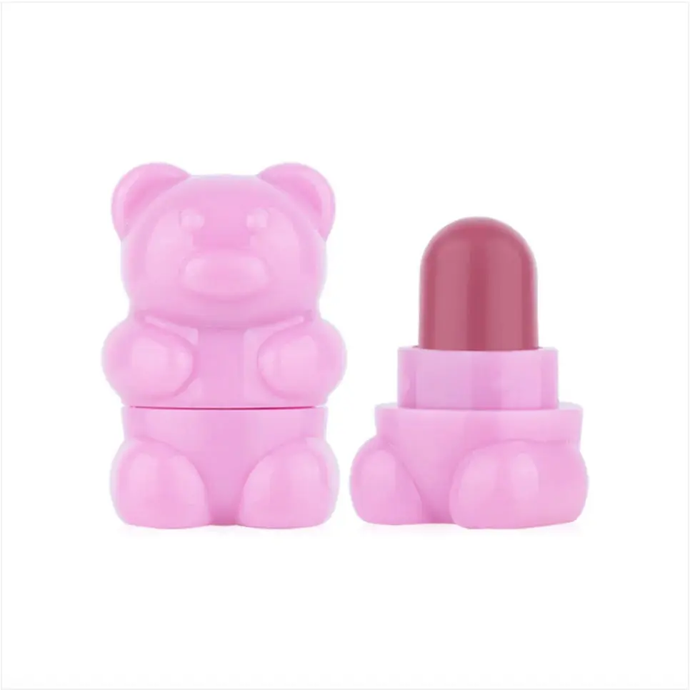 Cathy Doll Shiny Bear Lip Moist, Nourishing Hyaluronic Acid Lip Treatment, Fragrance-Free, Candy Pink, All Skin Types (1.1g), Paraben-Free, Hydrates Lips