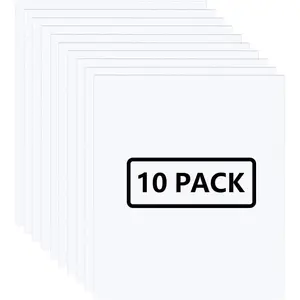 FUNKAKA White HTV Heat Transfer Vinyl Bundle, 12" x 10" Glossy White Iron on Vinyl for T-Shirt, 10 Sheets Sticky HTV Vinyl for All Cutter Machines Easy to Cut & Weed for Heat Vinyl Design