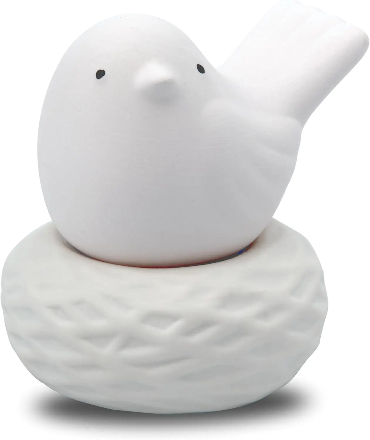 Little Bird Nest, NonElectric Ceramic Diffusers for Essential Oils and Aromatherapy Fragrance, White Ceramic Diffusers in Car or Bathroom and Desk Office Decor, White Vase
