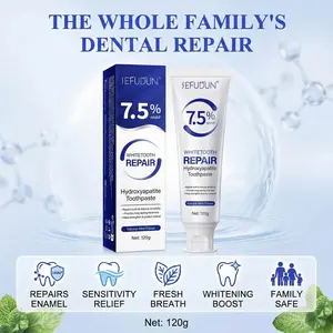 SEFUDUN Family EditionHydroxyapatite Toothpaste: fluoride-free,hypoallergenic, suitable for the whole family,deeply cleans teeth, freshens breath, andsupports oral health, Daily, Mint Toothpaste
