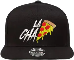 Belico La Chapiza Chapizza Black Snapback Hat Cap - 100% Cotton Embroidered Design Inspired by Chapo Guzman for Outdoor Activities