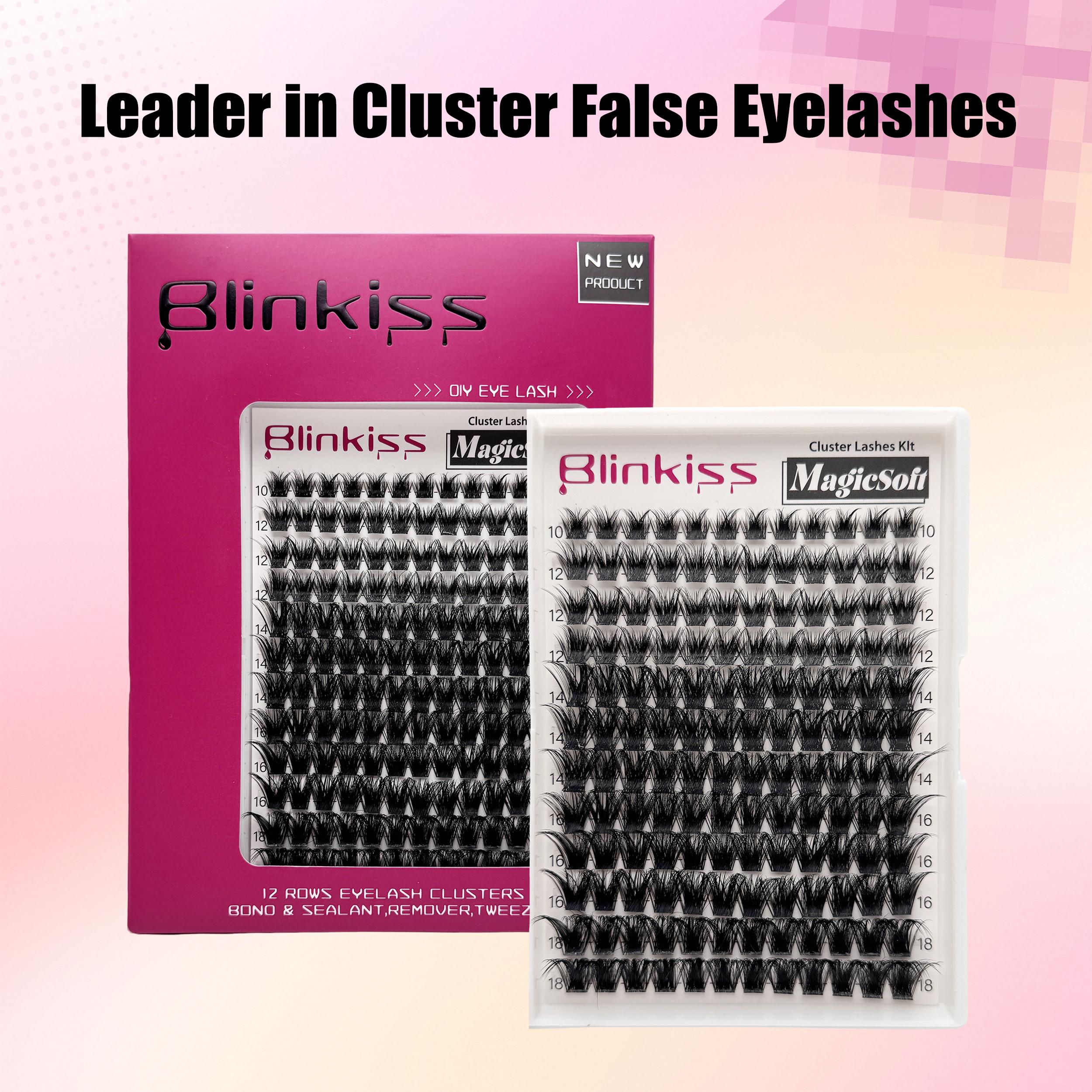 MagicSoft Volume Lashes | Blinkiss DIY False Eyelashes for Bold Dramatic Look Unstoppable  You've Been Waiting For | Lashes with Ultra-Dense, Waterproof, Long-Lasting Lashes | Magic | Beginner-Friendly DIY Lashes for a Flawless