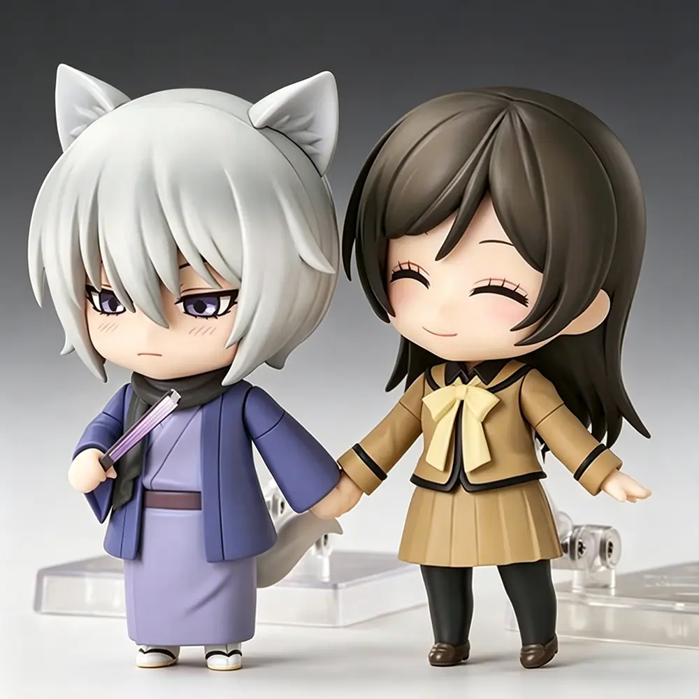 Kamisama Kiss Tomoe & Nanami Momozono Anime Action Figures - Choose 1 Single Figure or 2PCS Complete Set, Cute Chibi Style with Multiple Expressions, Desk Decor Gift