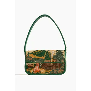 Tommy Beaded Bag in Camp Staud