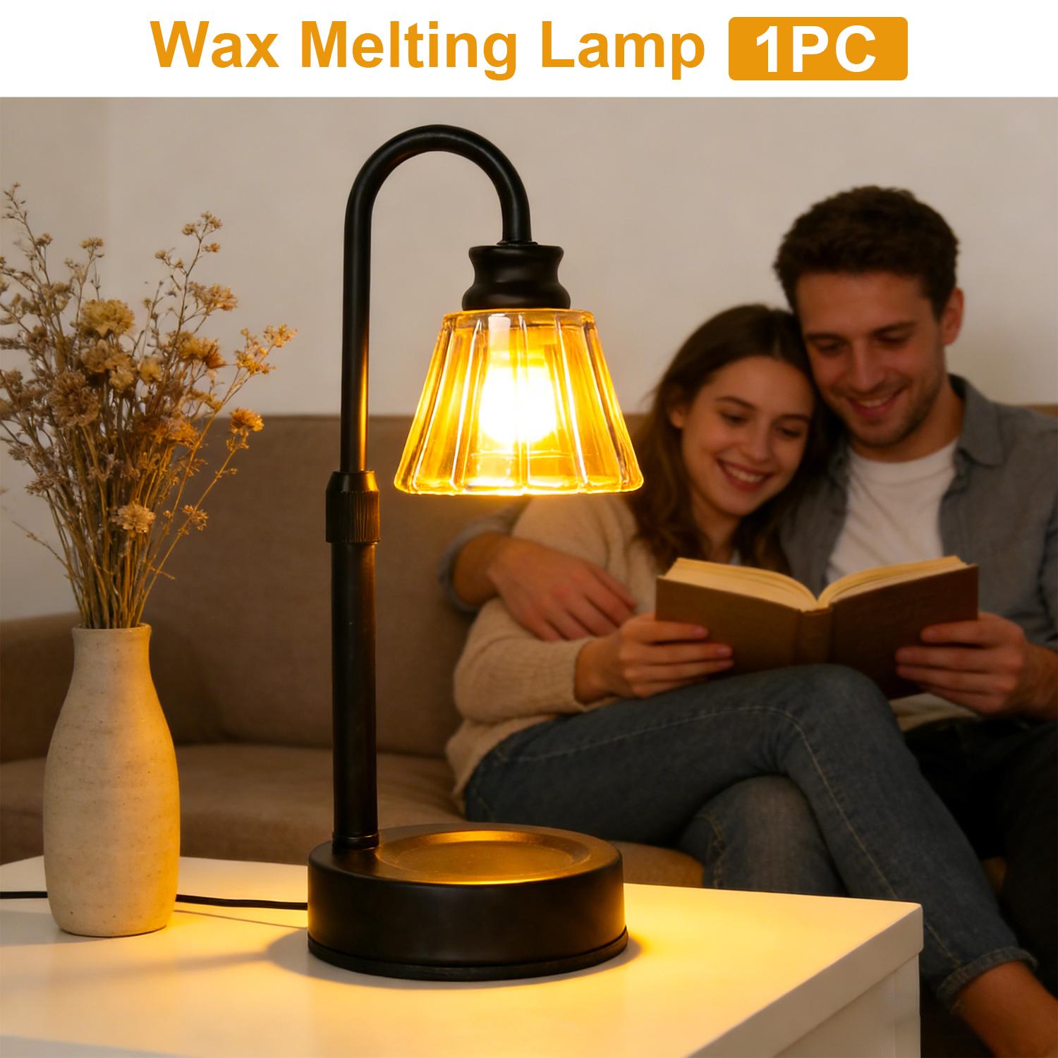 Candle warmer lamp with 2/4/8-hour timer and dimmable function, height adjustable wax melt warmer, suitable for jar candles, flameless home fragrance lamp, ideal as a birthday gift for women and moms, and a housewarming gift