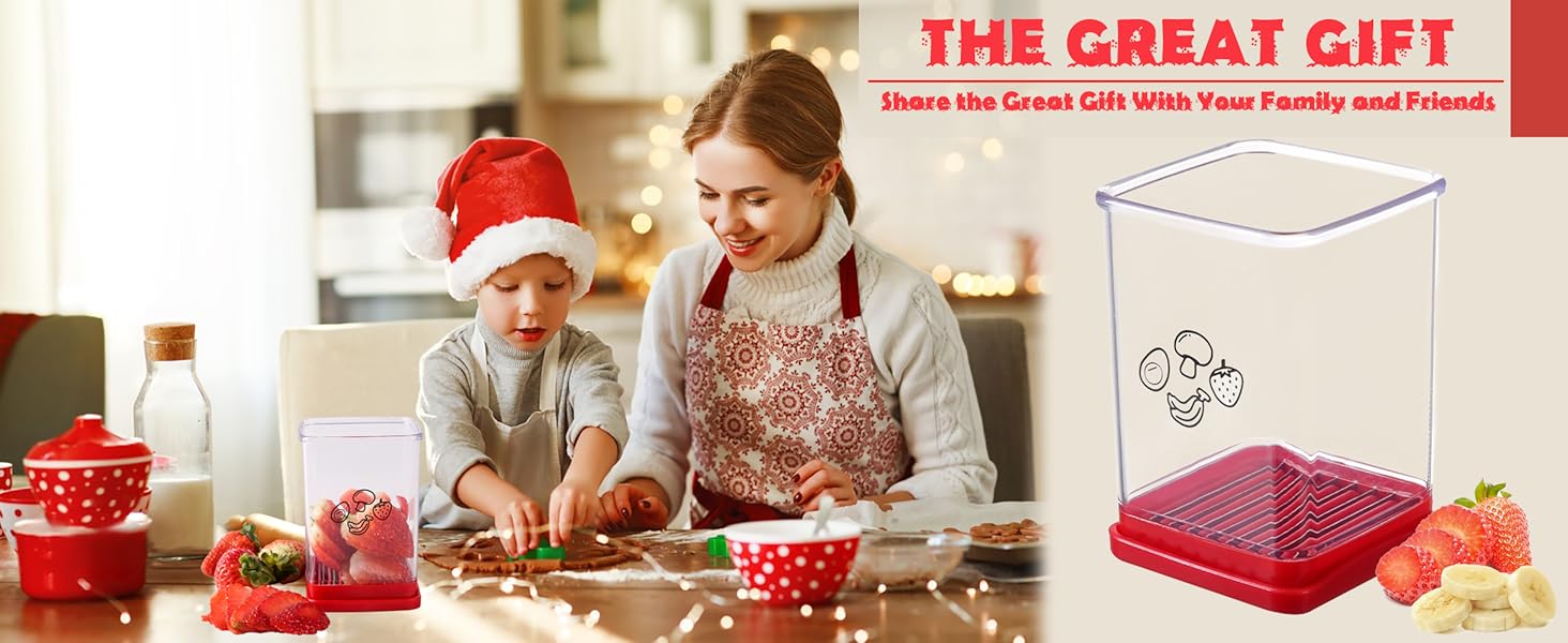 Multifunctional Fruit and Vegetable Slicer, Cup Slicer Fruit Strawberry Cutter, Portable Cup-Style Kitchen Slicer and Egg Cutter, Strawberry and Vegetable Cutting Tool, Quickly Making Fruits Vegetable Egg Banana Salad