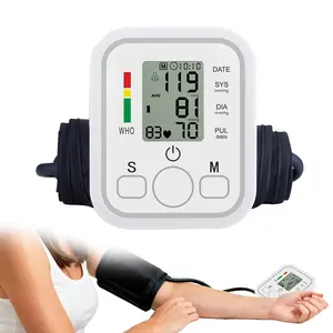 #SummerVibes Wrist Blood Pressure Monitor Large LCD Display BP Machine Adjustable Cuff Automatic 99x2 Sets Memory with Carrying Case for Home Use
