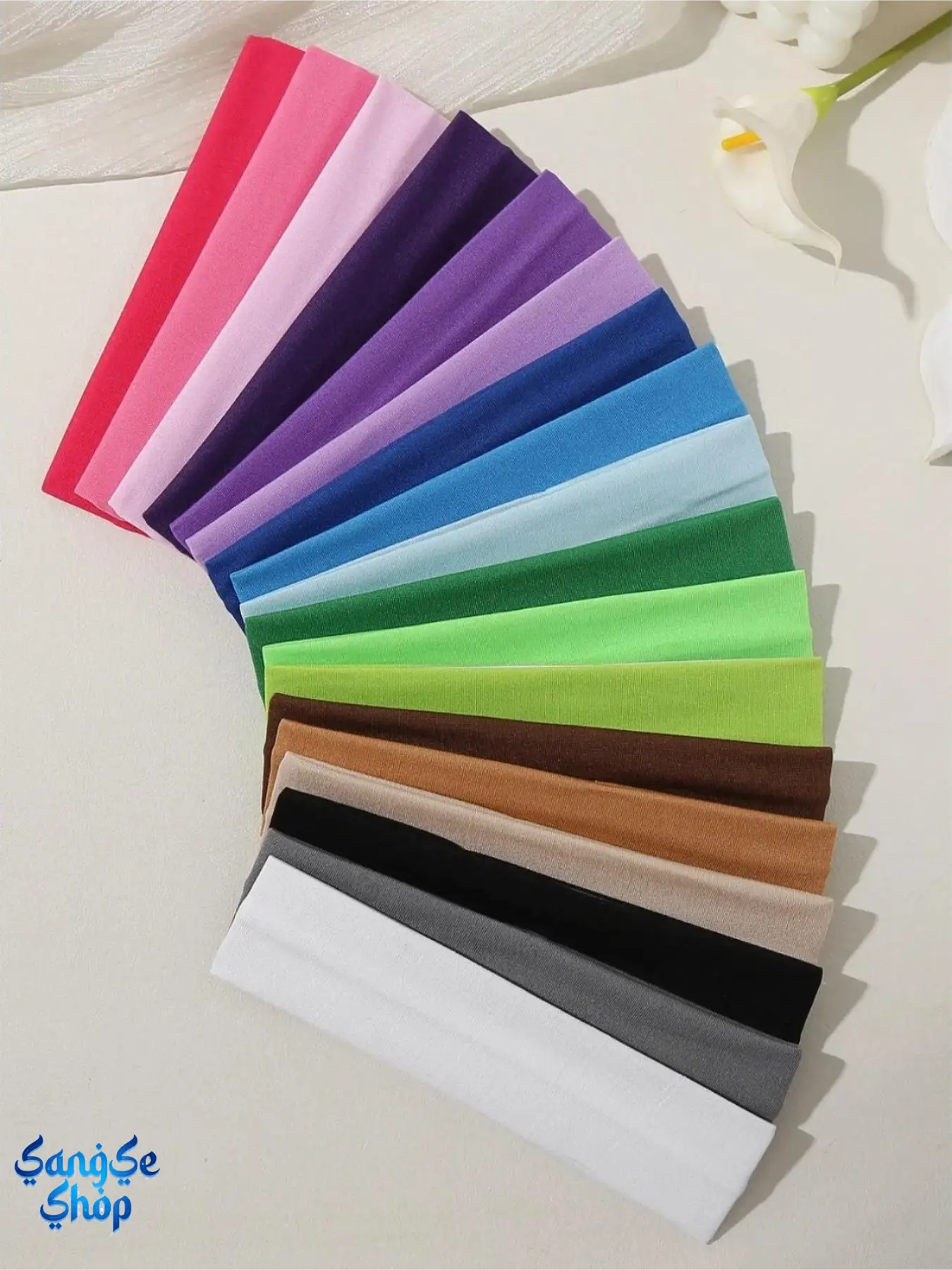 Women's Multicolor Sports Headbands - Elastic, Non-Slip, Sweat-Wicking All-Season Fitness Hair Accessories for Workout Training