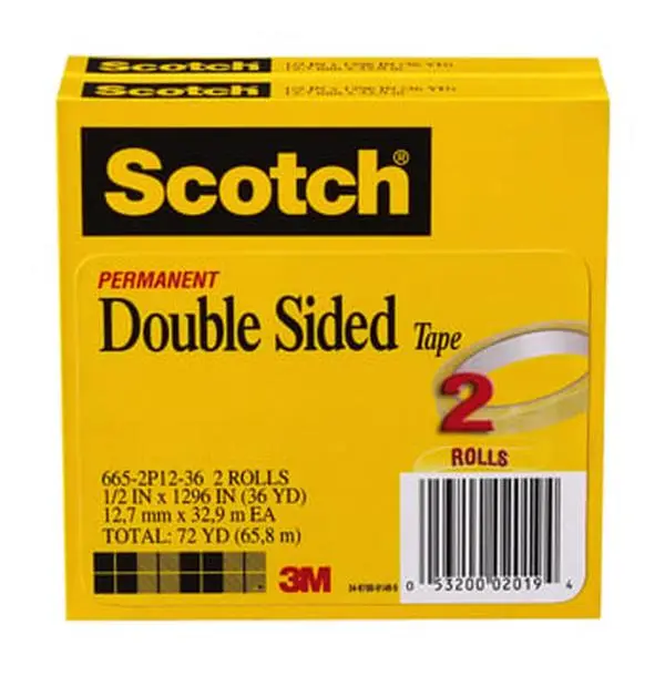3M Company MMM6652PK Scotch Double Sided Tape 2 Pack