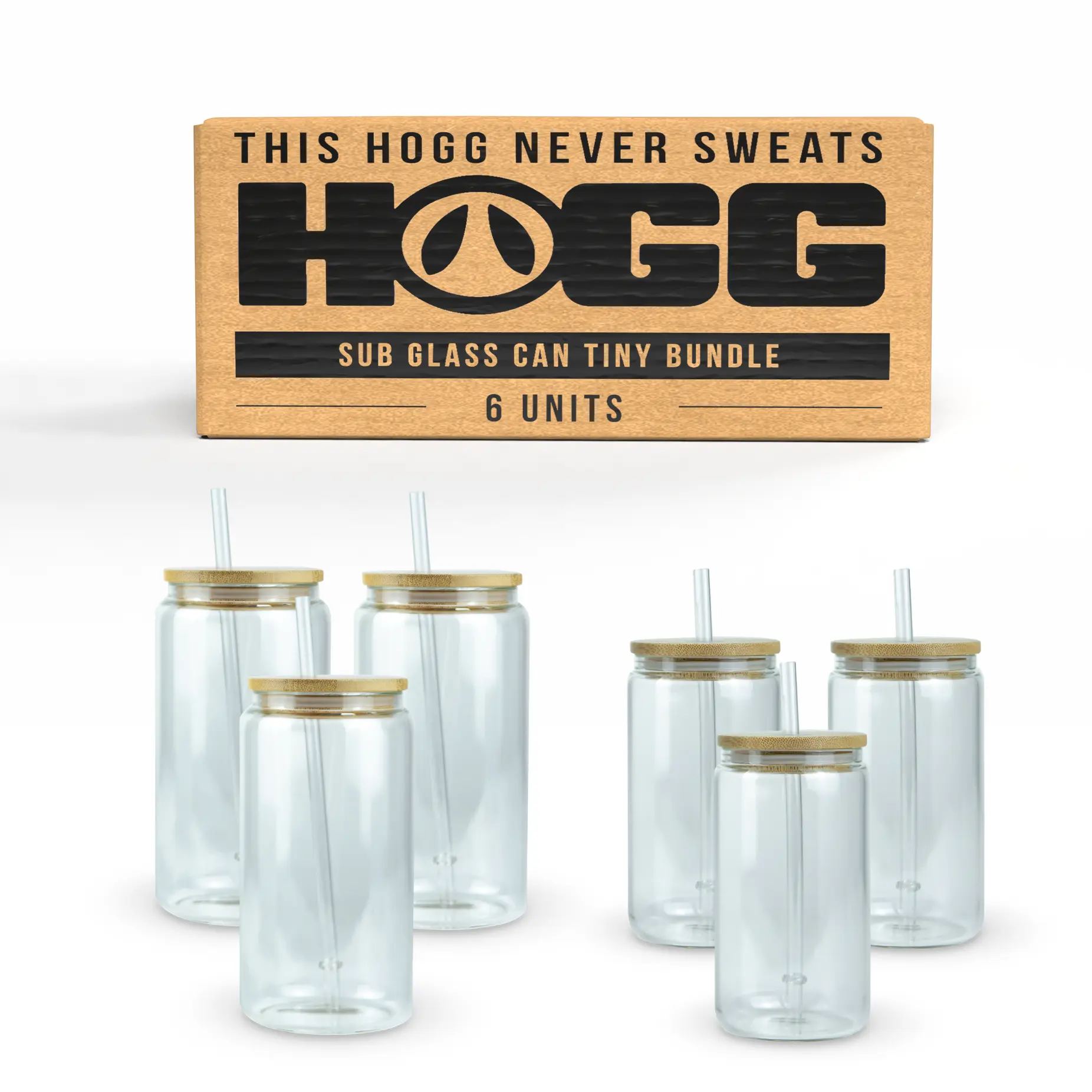 Sublimatable Glass Can Tiny Bundle (6 Units)