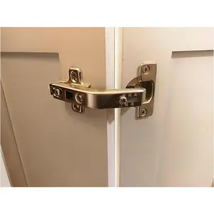 2 Pack 135° Lazy Susan Corner Cabinet Door Hinges, Stainless Steel Non Soft Close Hinges for Folding Kitchen Doors Cabinet Hardware