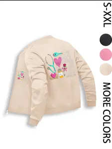 Women's Casual Zipper Baseball Jacket, She Works Willingly Print, Fitted Style, All Seasons Wear, Fashionable Ladies Outerwear, Coats