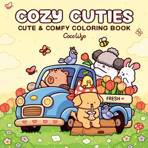 Cozy Cuties: Coloring Book for Adults and Kids -- Coco Wyo - Paperback