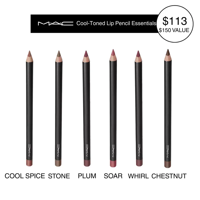 MAC Cool-Toned Lip Pencil Collection – 6 Bestselling Shades