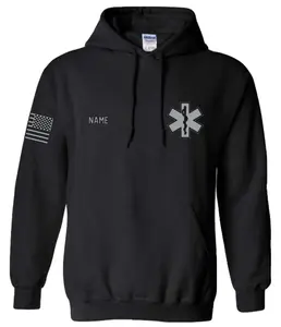 GILDAN Custom Reflective Paramedic Pullover Hoodie for Men - Sweatshirts - Menswear