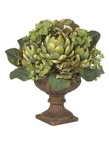 Nearly Natural Silk Artichoke Centerpiece Arrangement