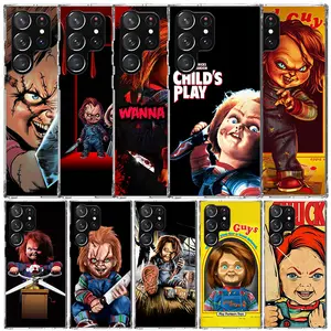 Horror Chucky Phone Case for Samsung Galaxy S26 S25 S24 S23 S22 FE Plus Soft TPU Back Cover
