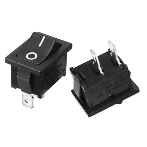 Black Rocker Switch ON-OFF SPST 2-Pin 21×15mm (0.8" x 0.6") KCD1-101 10A/125VAC 6A/250VAC — 2/5/10 Pack