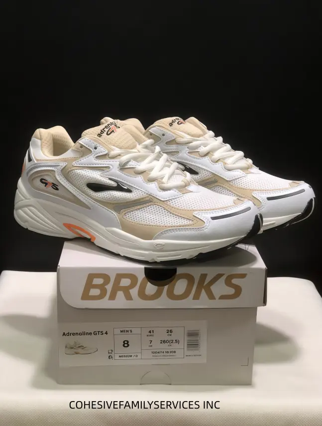 Retro beige white dad sneakers with breathable mesh upper. Cushioned thick sole offers soft support, great for daily street styling, casual walks and daily city commuting.