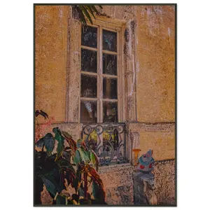 The Window. Museum-Quality Matte Paper Metal Framed Poster