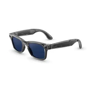 Ray-Ban Meta Wayfarer (Gen 2) Large Shiny Transparent Grey Transitions® Sapphire Lenses