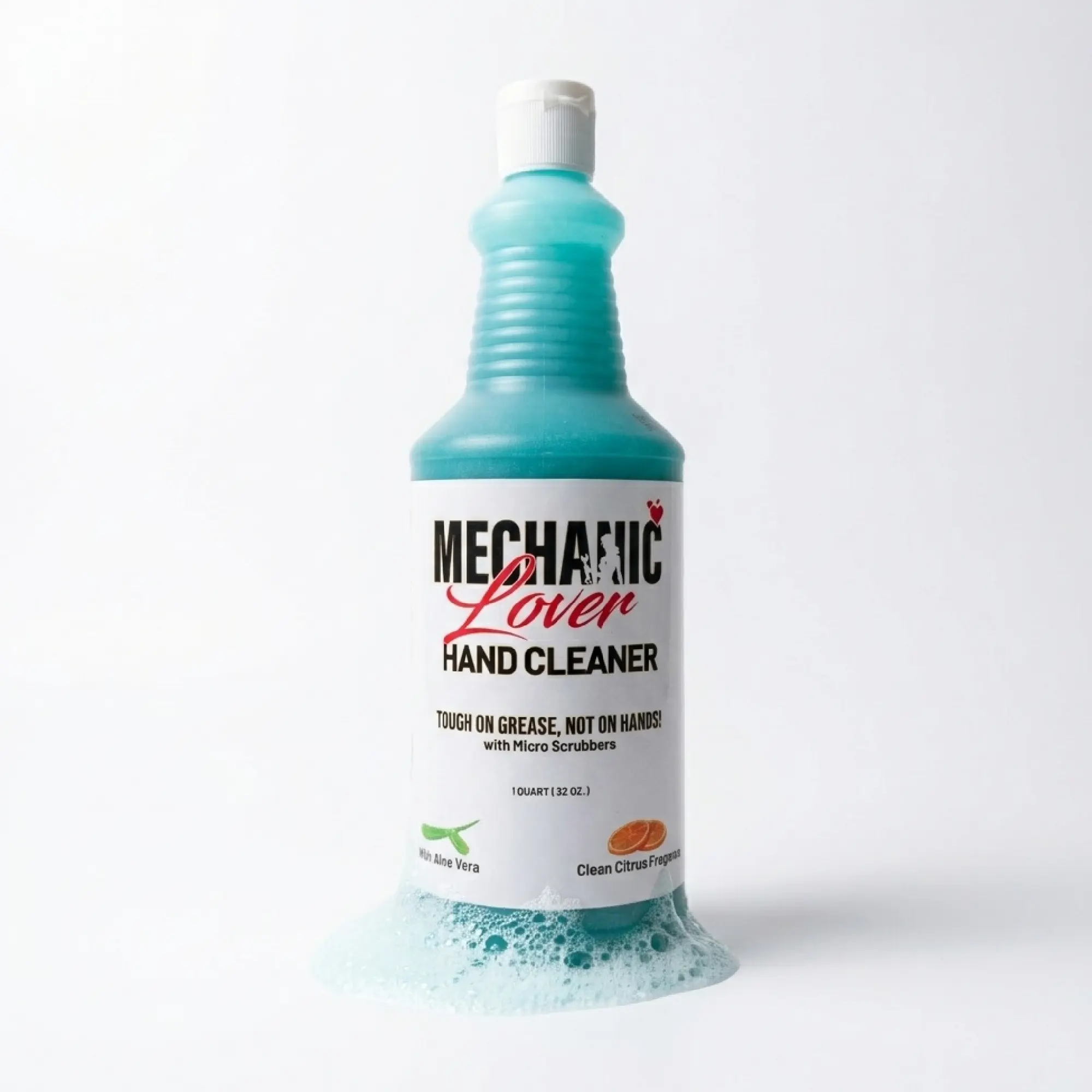 Mechanic Lover Premium Natural Hand Cleanser 32 oz | New Flip-Top Cap for Easy Dispensing