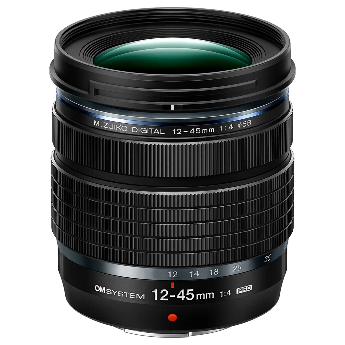 OM SYSTEM M.Zuiko Digital ED 12-45mm f/4 PRO Lens for Micro Four Thirds
