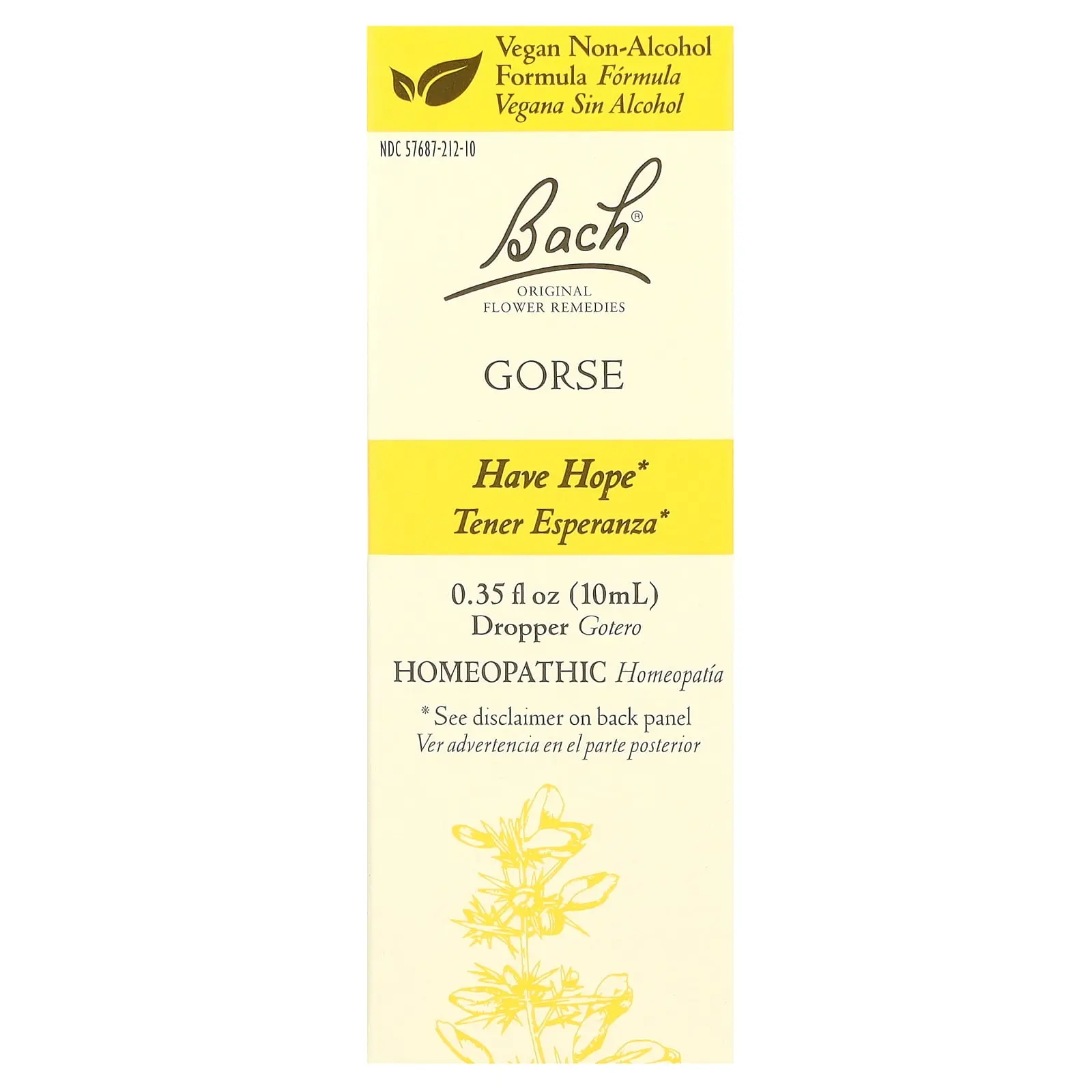 Bach Original Flower Remedies, Gorse, 0.35 fl oz (10 ml)