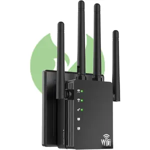 Long Range WiFi Signal Booster, WiFi Extender, Long Range up to 12880 Sq Ft and 105 Devices, Internet Extender WiFi Booster, WiFi Repeater with Ethernet Port, Signal Booster