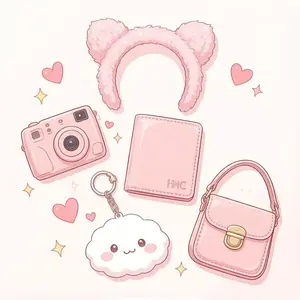 SCP Boxes Mixed contain stationery building blocks cup diamond paintings cosmetic pouches molds keychains cutlery sets bags socks cartoon style .