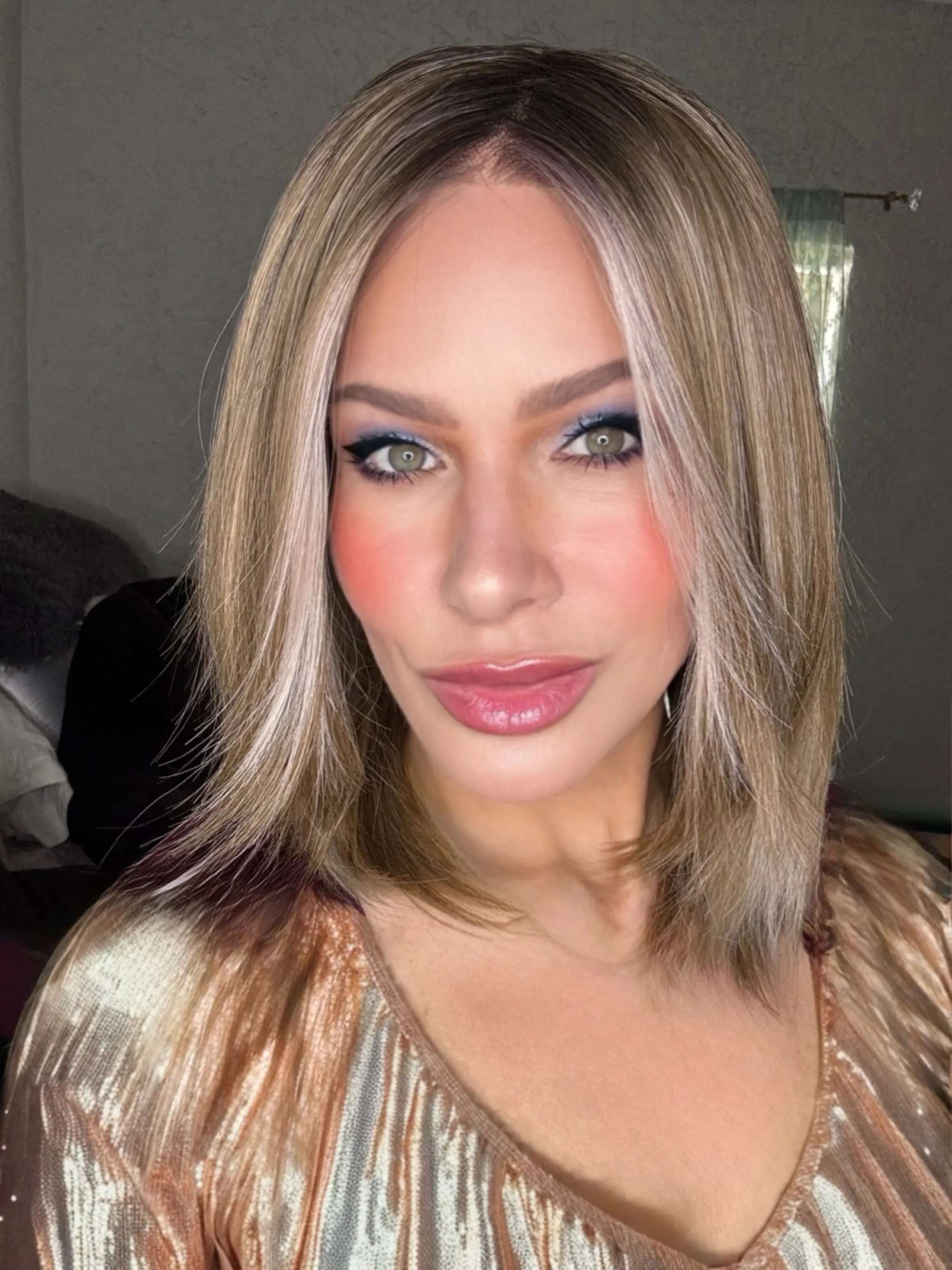 Karen Synthetic lace-front glue-less wig