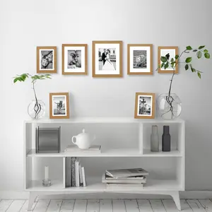 Americanflat Gallery Wall Frame Set | Set of 7 | Shatter-Resistant Glass
