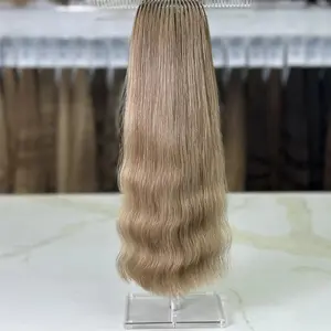 K-tip Slavic hair, colored, wavy 20 inch, 118gr, 188 str