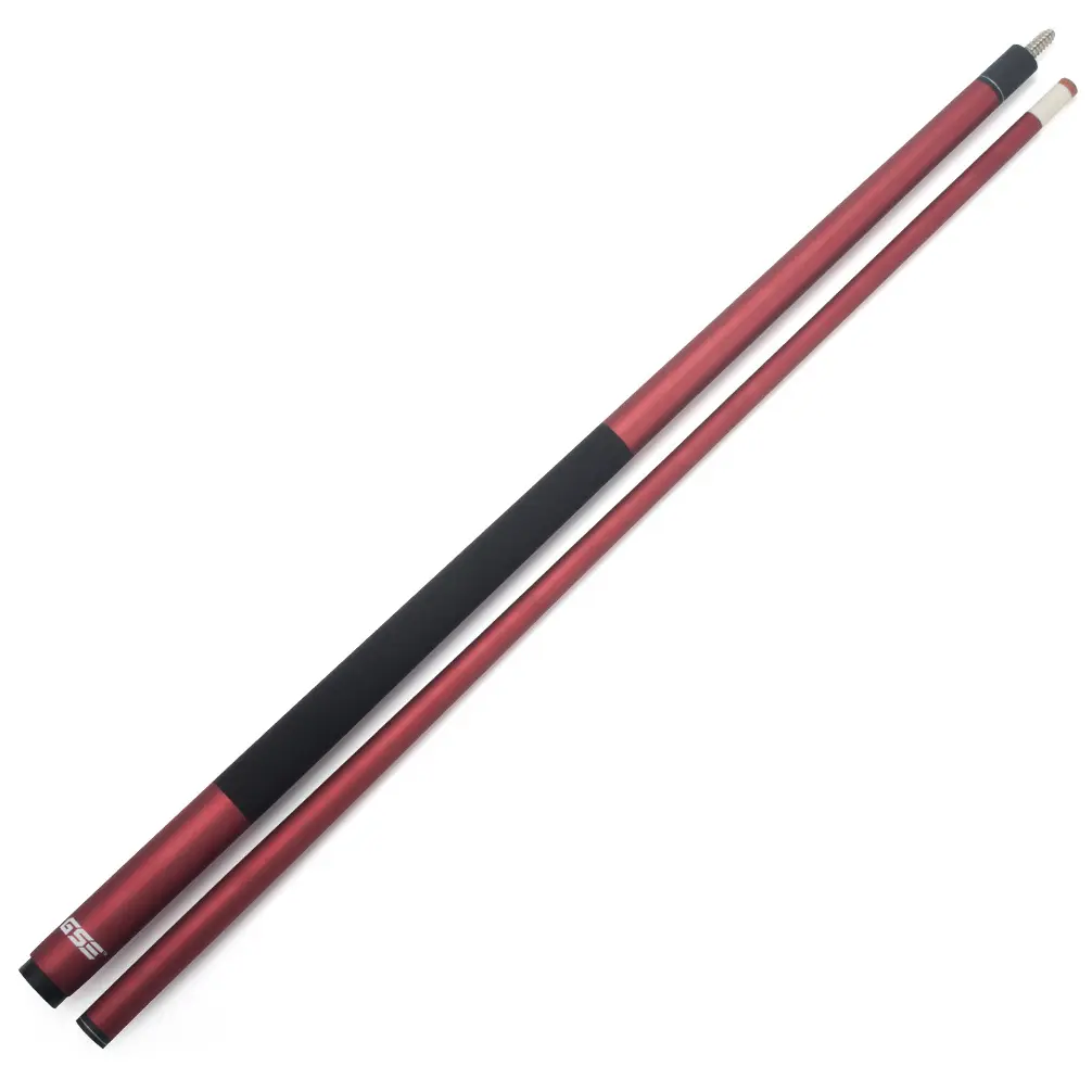 58" 2-Piece Matte Red Fiberglass Graphite Composite Billiard Pool Cue Stick Billiards Cue Billiard Cue Sticks