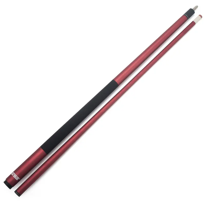 58" 2-Piece Matte Red Fiberglass Graphite Composite Billiard Pool Cue Stick Billiards Cue Billiard Cue Sticks