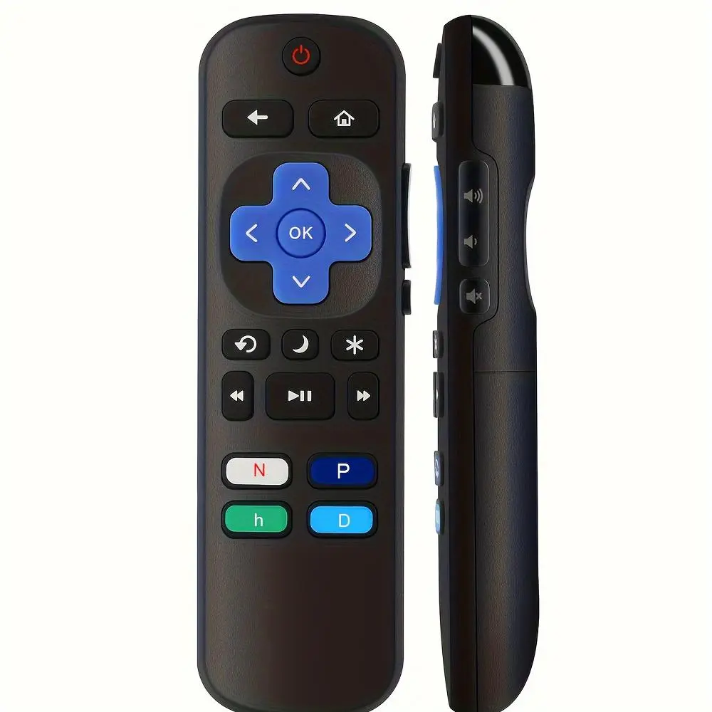 Remote Control for Roku TV, 1pc Universal Replacement Remote Control, Remote Button Control, Remote Control for Hisense Onn TCL Sharp Element Philips, Compatible with LG Roku Series TV, Universal Wireless Remote, Wireless Remote Controller