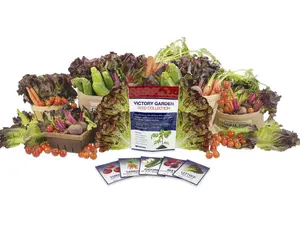 Victory Garden Non-GMO Heirloom 9,000 Seed Vault