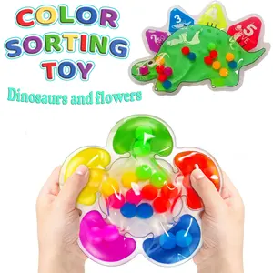 Squishy Color Sorting Toys Sensory Toys, Fine Motor Skills Game, Color Matching Preschool Learning Activity, Educational Calm Toy for Birthday, Learning Materials